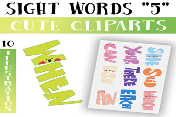 Download Sight Words Cliparts for Commercial Use - Commercial use Collection