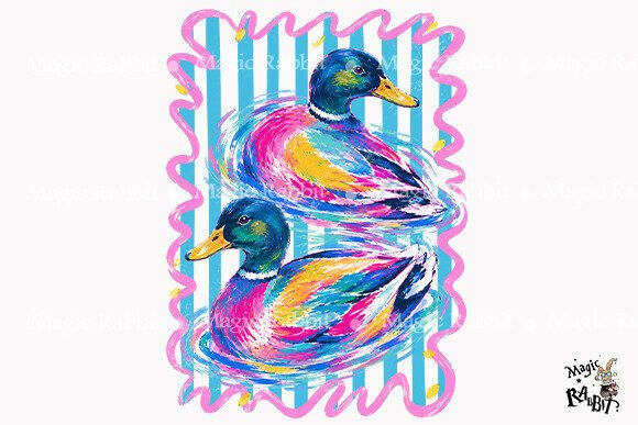 Download Colorful Mallard Duck PNG - Duck Collection