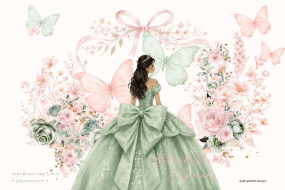 Download Sage Green Princess Wildflowers Clipart - Wildflowers clipart Collection