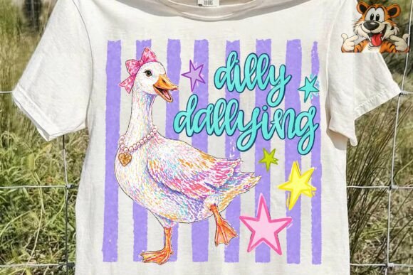 Download Dilly Dallying Duck PNG Sublimation - Duck Collection